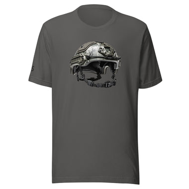 Deployed Military Helmut Graphic T-shirt