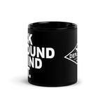 Find Out Black Glossy Mug