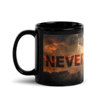 Never Forget Deployed Black Glossy Mug