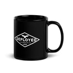 Find Out Black Glossy Mug