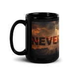 Never Forget Deployed Black Glossy Mug