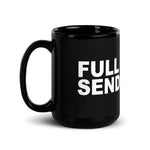 Full Send Black Glossy Mug