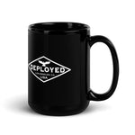 Find Out Black Glossy Mug