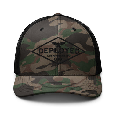 Deployed Camouflage trucker hat