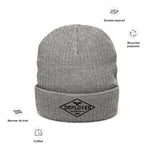 Deployed Ribbed knit beanie hat