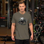 Deployed Military Helmut Graphic T-shirt