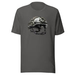 Deployed Military Helmut Graphic T-shirt