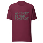 Deployed Whiskey Tango Foxtrot Unisex Letter t-shirt