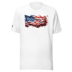 Deployed Liquid American Flag Graphic t-shirt - 4th of July