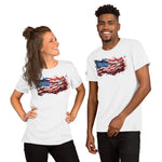 Deployed Liquid American Flag Graphic t-shirt - 4th of July