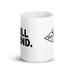 Full Send White glossy mug