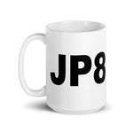 JP8 Deployed White glossy mug